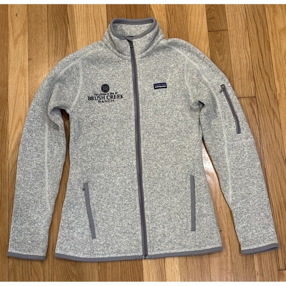 Patagonia Jackets & Blazers - Patagonia Sweater Full Zip Womens XS Fleece Gray Outdoor "Brush Creek Ranch"